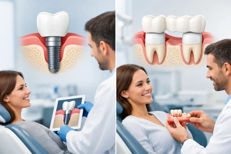 Implant dentar sau punte? Cum alegi corect